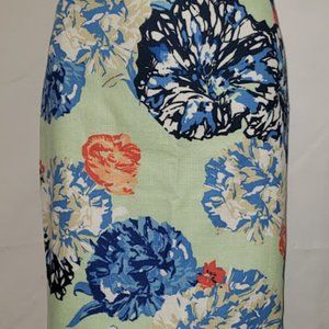 J. Crew Floral Pencil Skirt